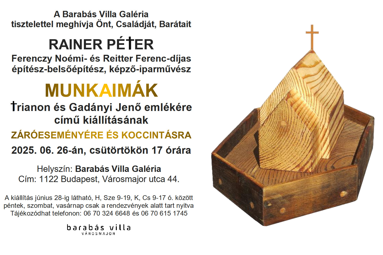 Rainer Péter kiállítás-záró