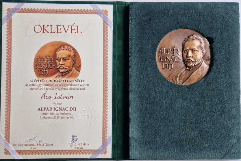 Alpár Ignác-díjat kapott Ács István építész