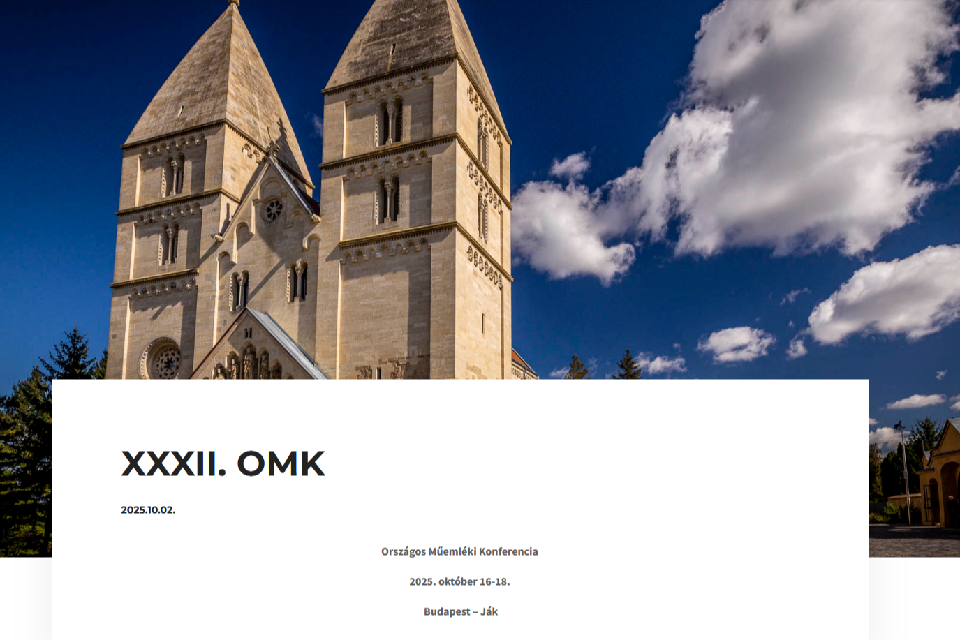Országos Műemléki Konferencia
