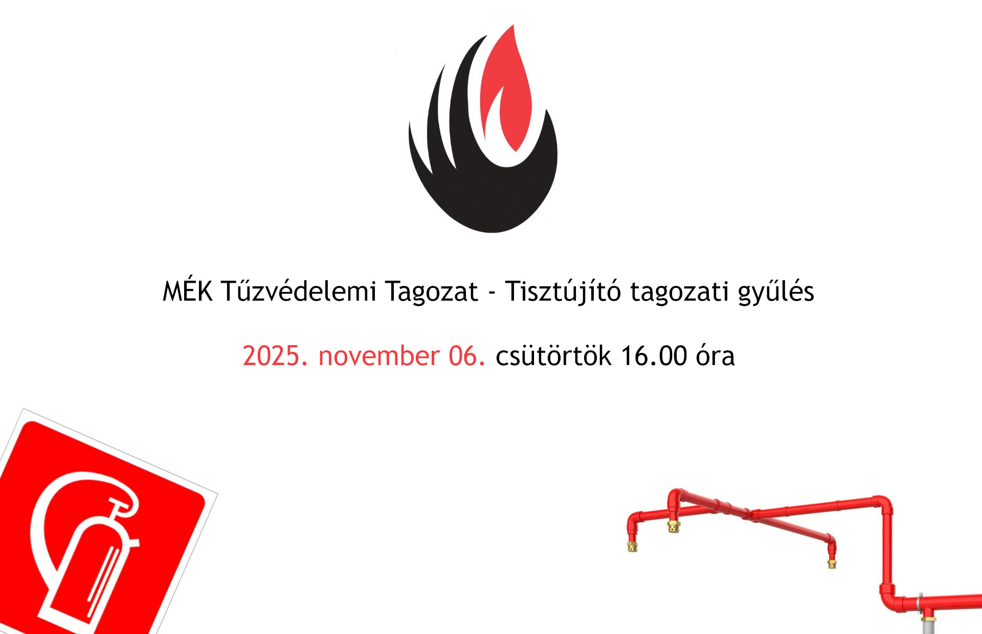 MÉK Tűzvédelemi Tagozat - Tisztújító tagozati gyűlés - 2025. november 06. csütörtök