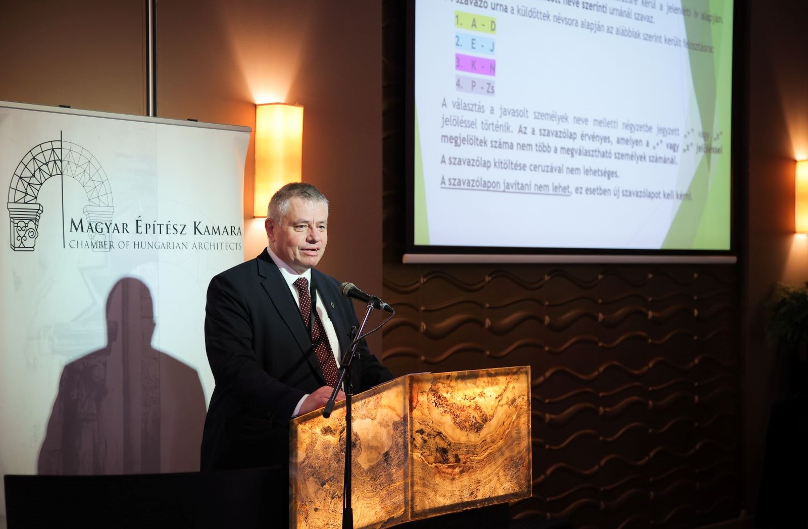 A Magyar Építész Kamara Tisztújító Küldöttgyűlésének eredménye